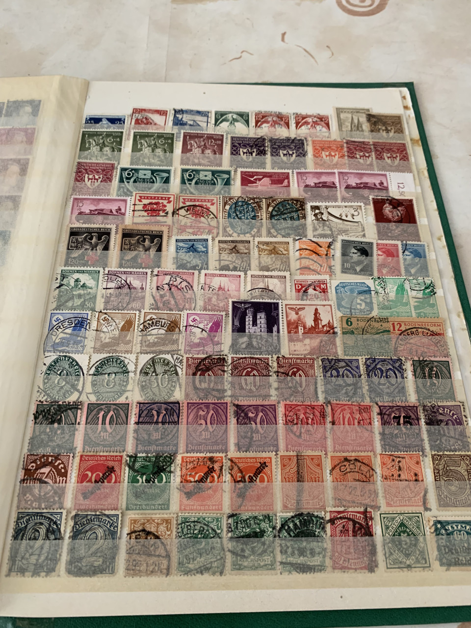 Album postzegels duitse reich