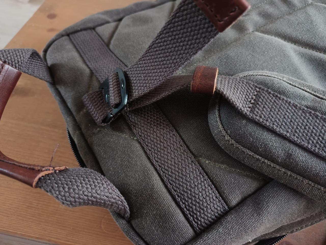 Nutsac waxed jute luxe schoudertas, als nieuw
