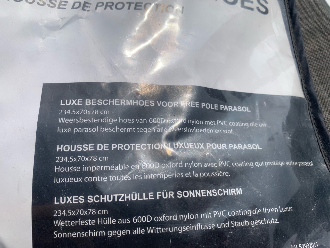 Parasol beschermhoes