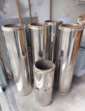 Roestvrijstaal dubbelwandige kachelpijp