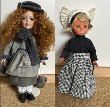 Poppen 2 stuks vintage