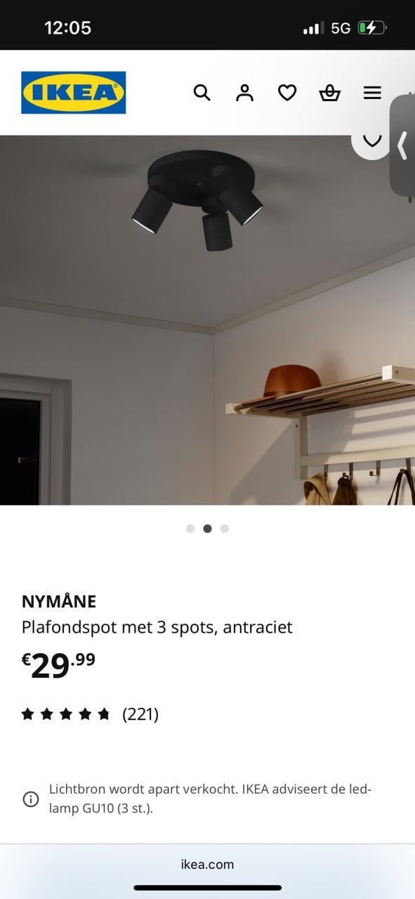 Gratis lamp