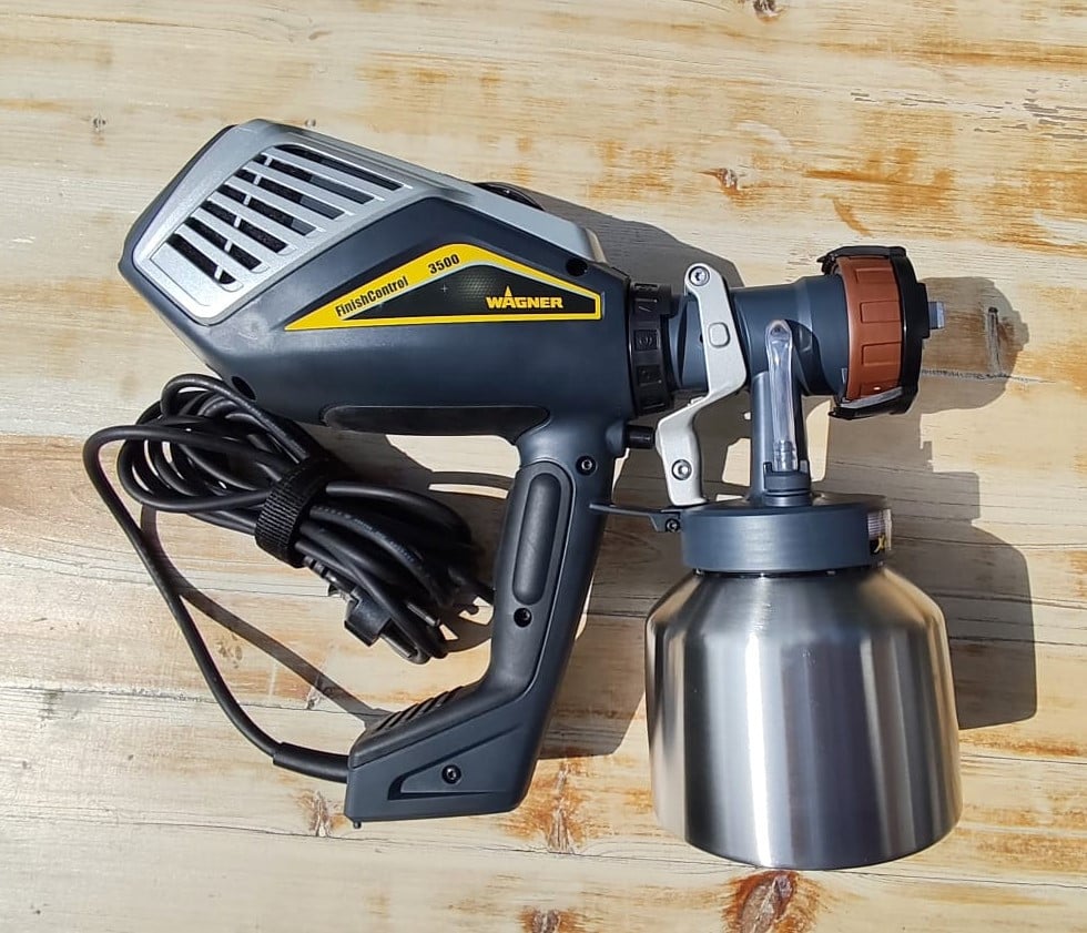 WAGNER XVLP 3500 verfspuit - lasuur, lak en latexverf - 3 spuitstukken