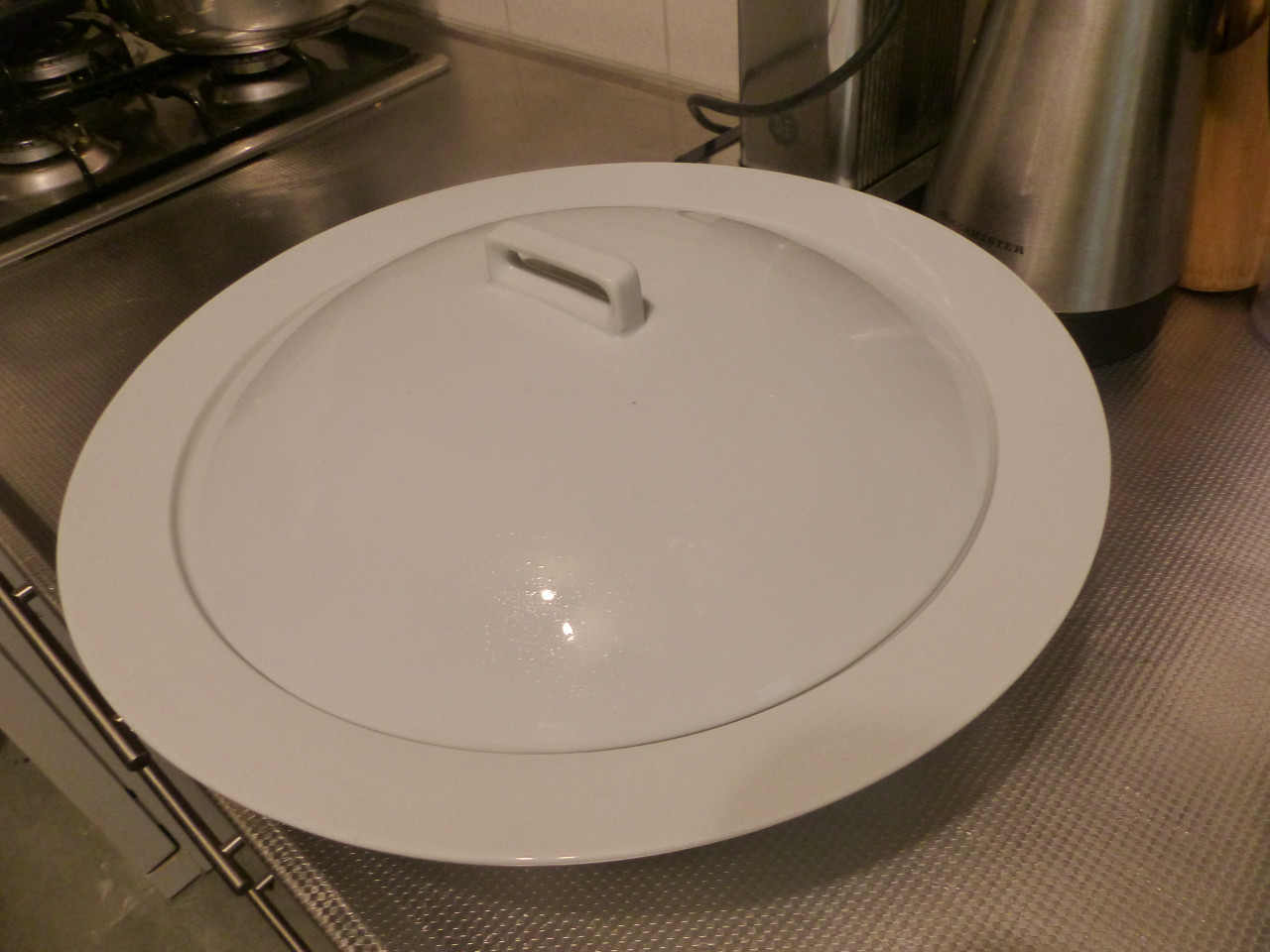 Witte schaal Danish Design Swan of Denmark nieuw ZEER GROOT