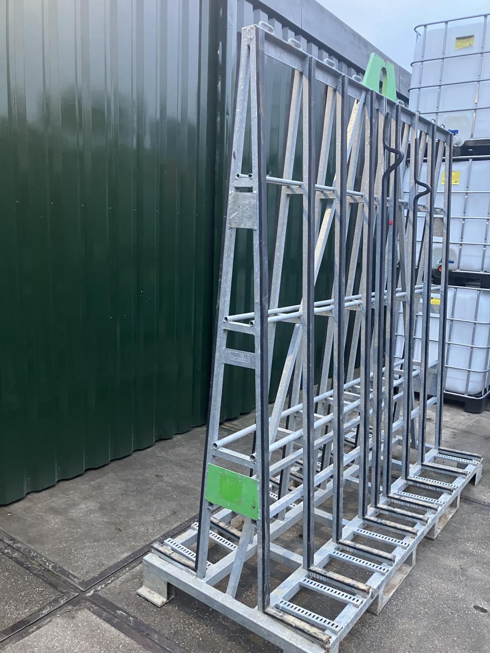 Glas of platen rek dubbel