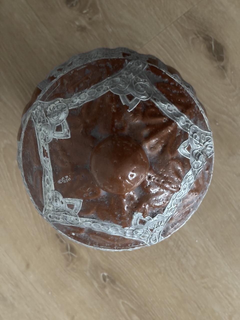 2 ANTIEKE POTTEN NET DEKSEL