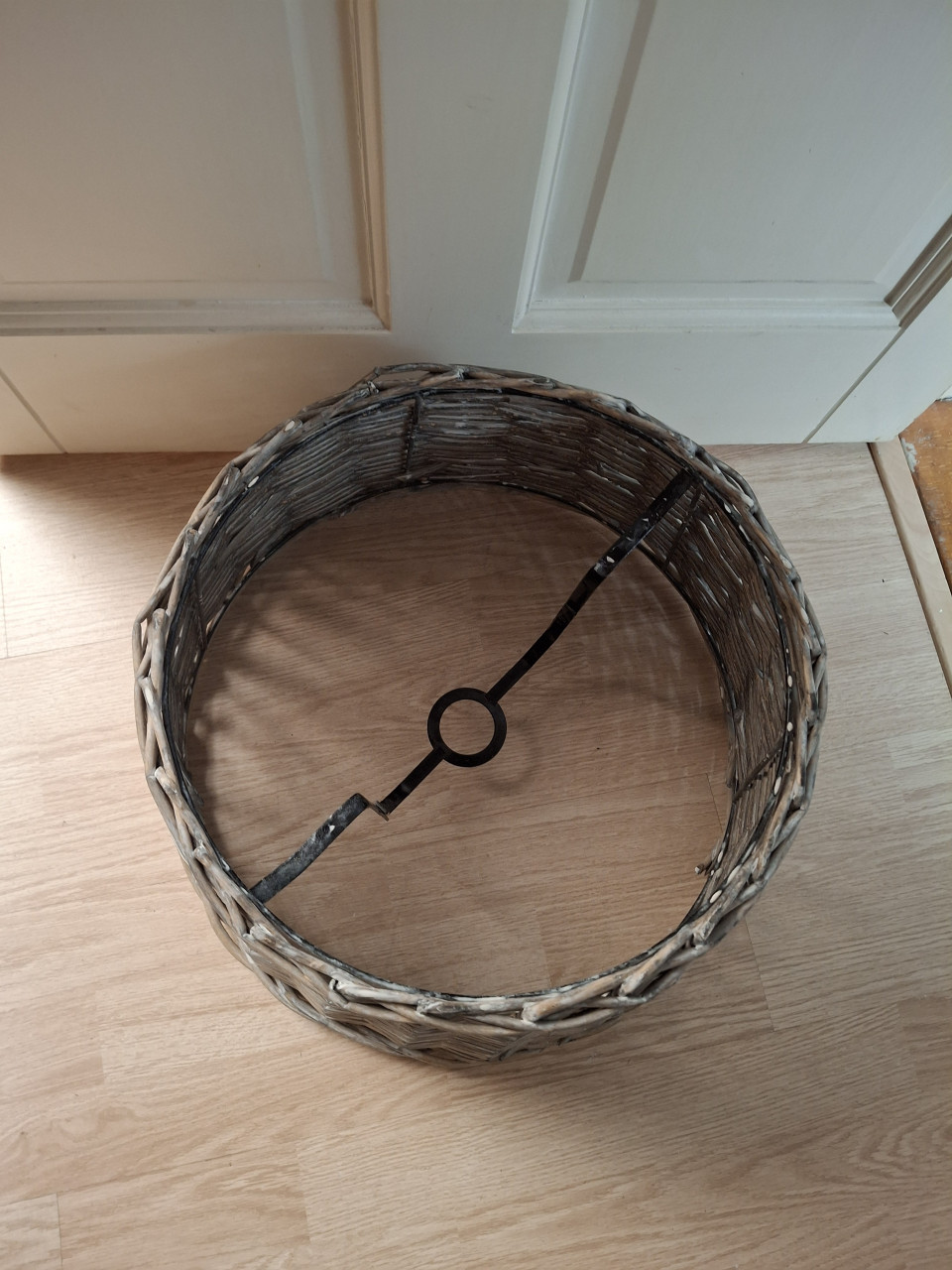 Rieten lampekap groot