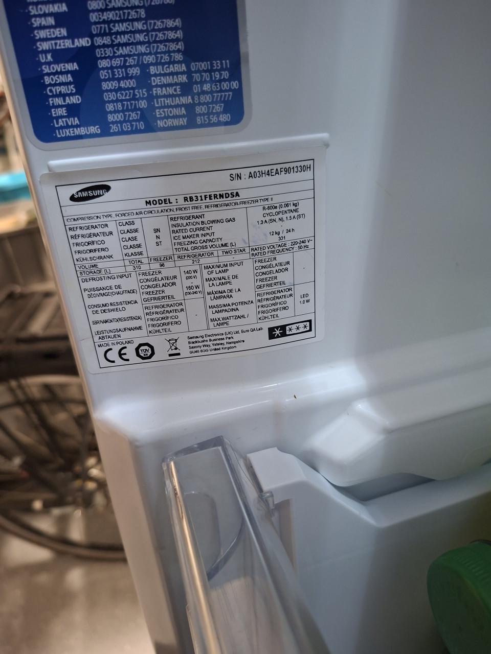 Koel/vries combinatie  310 liter