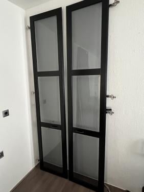 Pax door smoked glass