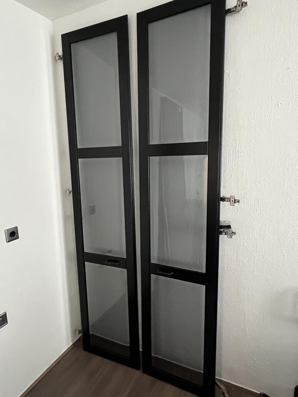 Pax door smoked glass