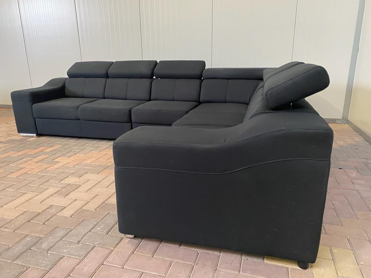 GRATIS LEVERING HEEL NEDERLAND Moderne Zwarte Stoffen Hoekbank