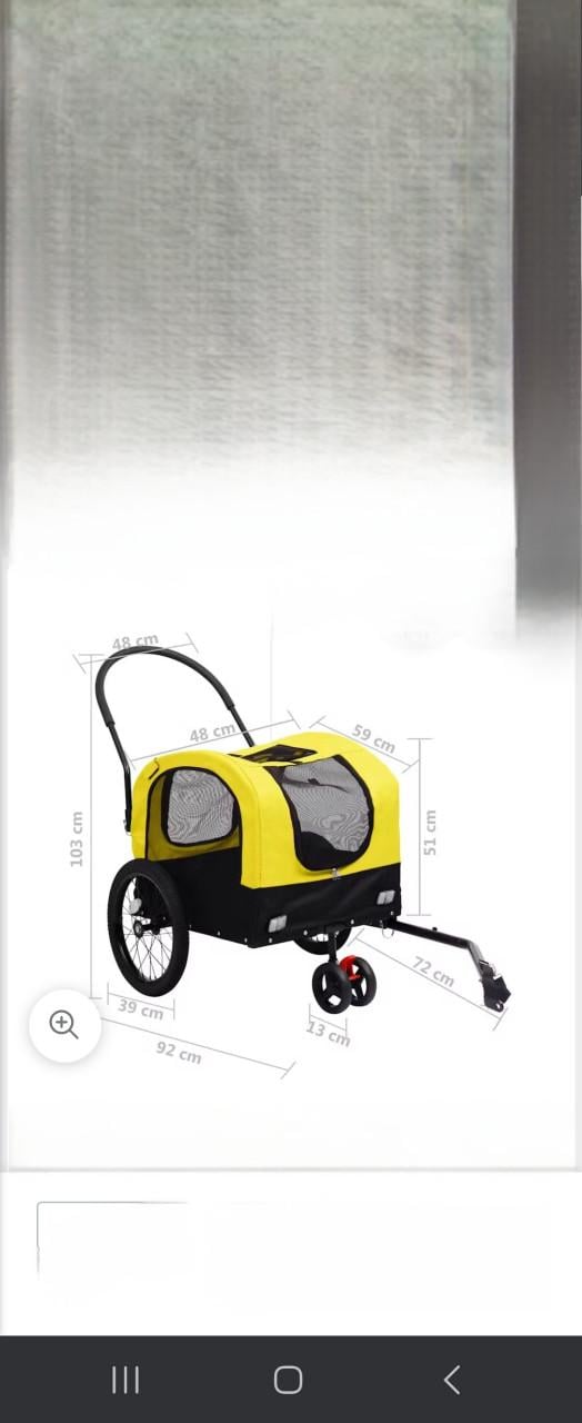 Duo hondenfiets/ buggy kar