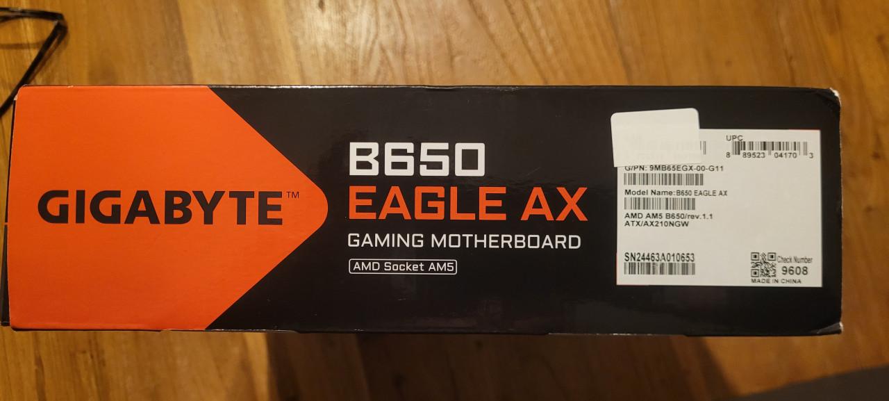 Gigabyte B650 Eagle AX moederbord – nieuw & ongebruikt (AM5 / DDR5 / WiFi)