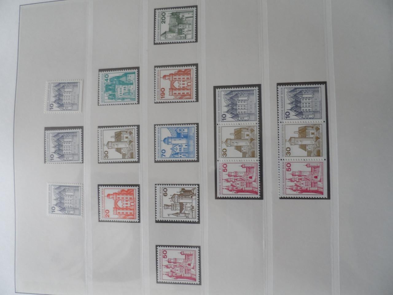 Postzegels BERLIJN 2 LINDNER FALZLOZ T albums en 100 FDC's