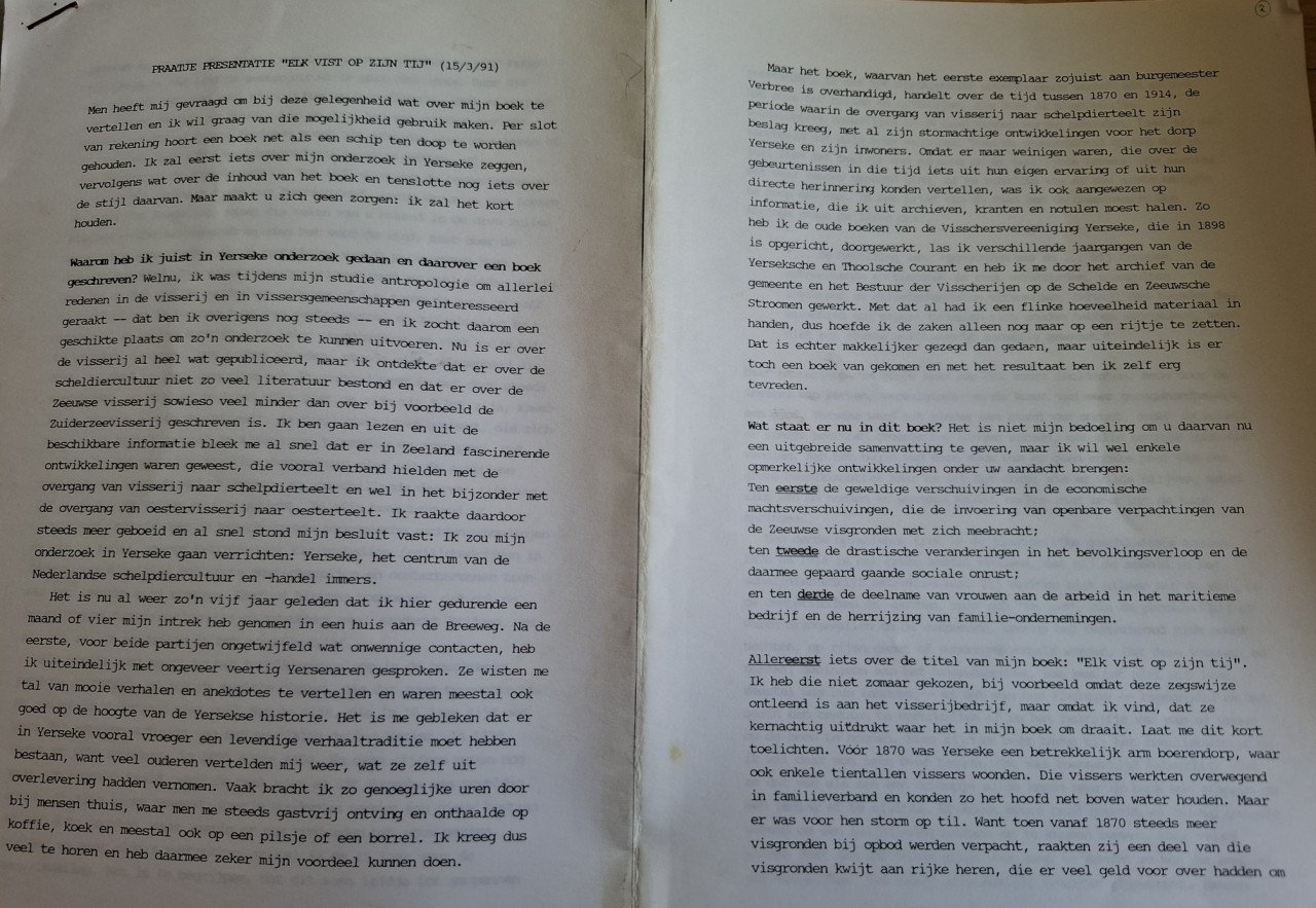 Elk vist op zijn tij,Y erseke 1870 – 1914. Door Rob van Ginkel