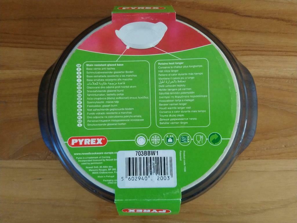 Pyrex ovenschaaltje 20 cm donker blauw - NIEUW
