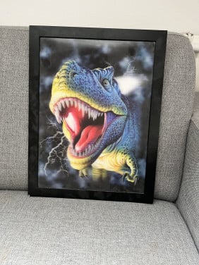 Lijst met 3d dino
