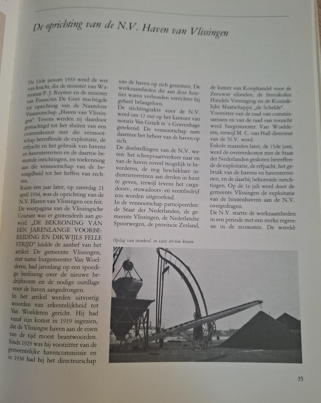 NV haven van Vlissingen 1934-1984, door Henri Arnoldus