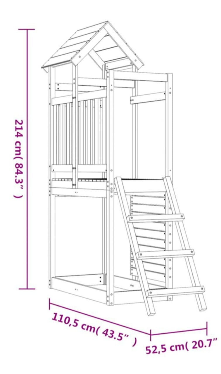 Kinderspeelhuis voor buiten