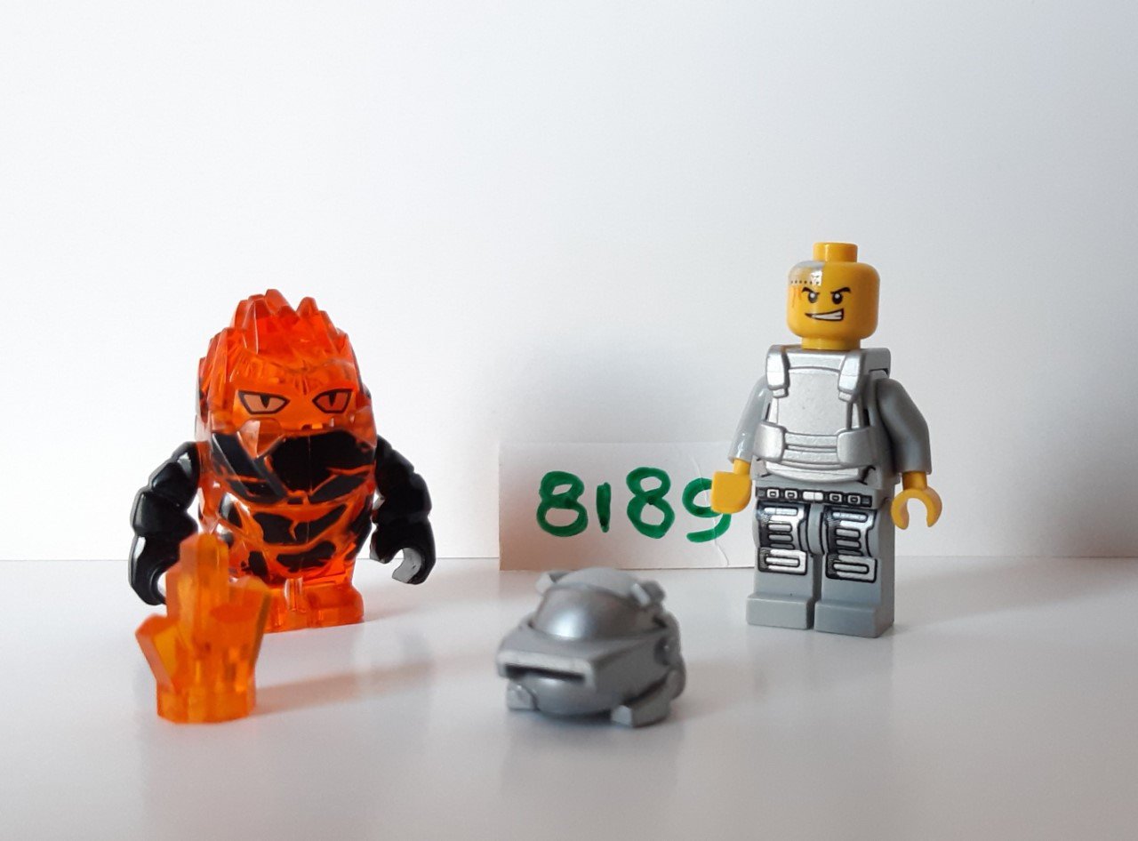 Lego Power Miners 8189: Rock monster Firax en Magma Mech