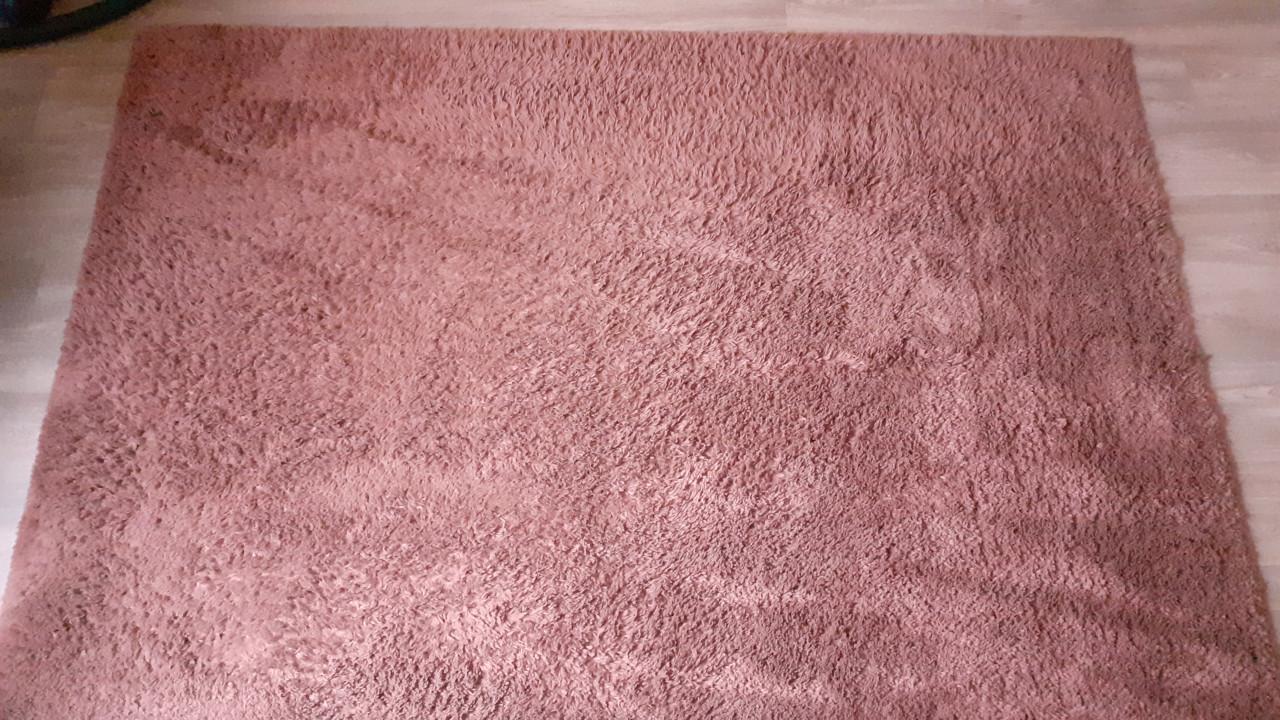 Hoogpolig tapijt, terra kleur 240x160