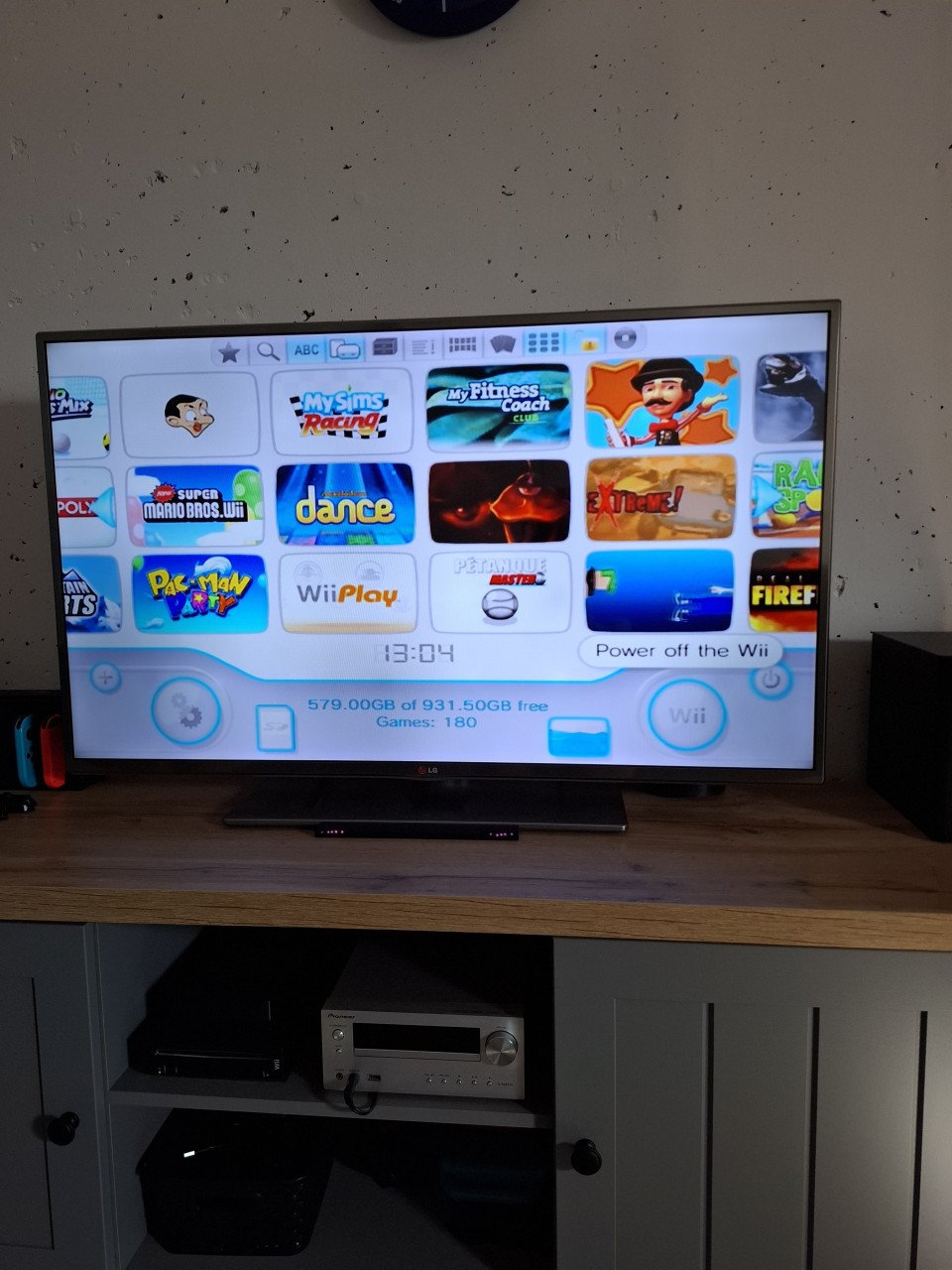 Wii gesoftmod met HD (1tb), 180 games