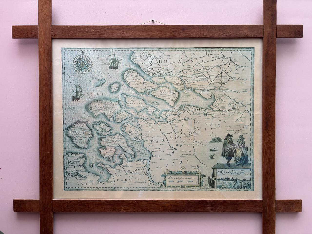 Antieke kaart Graafschap Zeeland - Petrus Kaerius