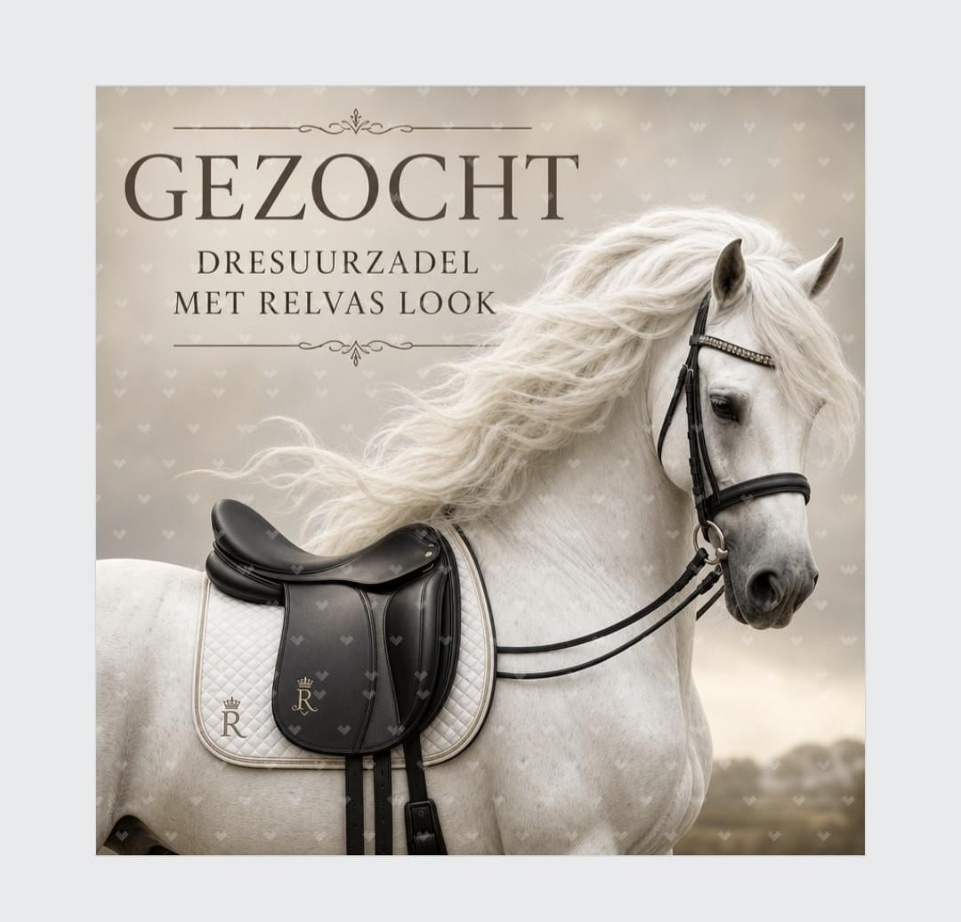 Dressuurzadel gezocht