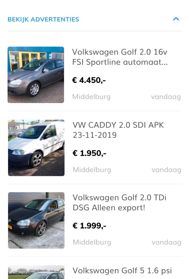 Promoot je advertentie op het Prikbord (mobiel)