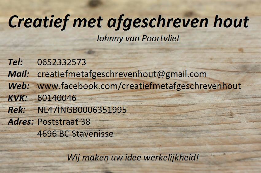 Creatief met afgeschreven hout